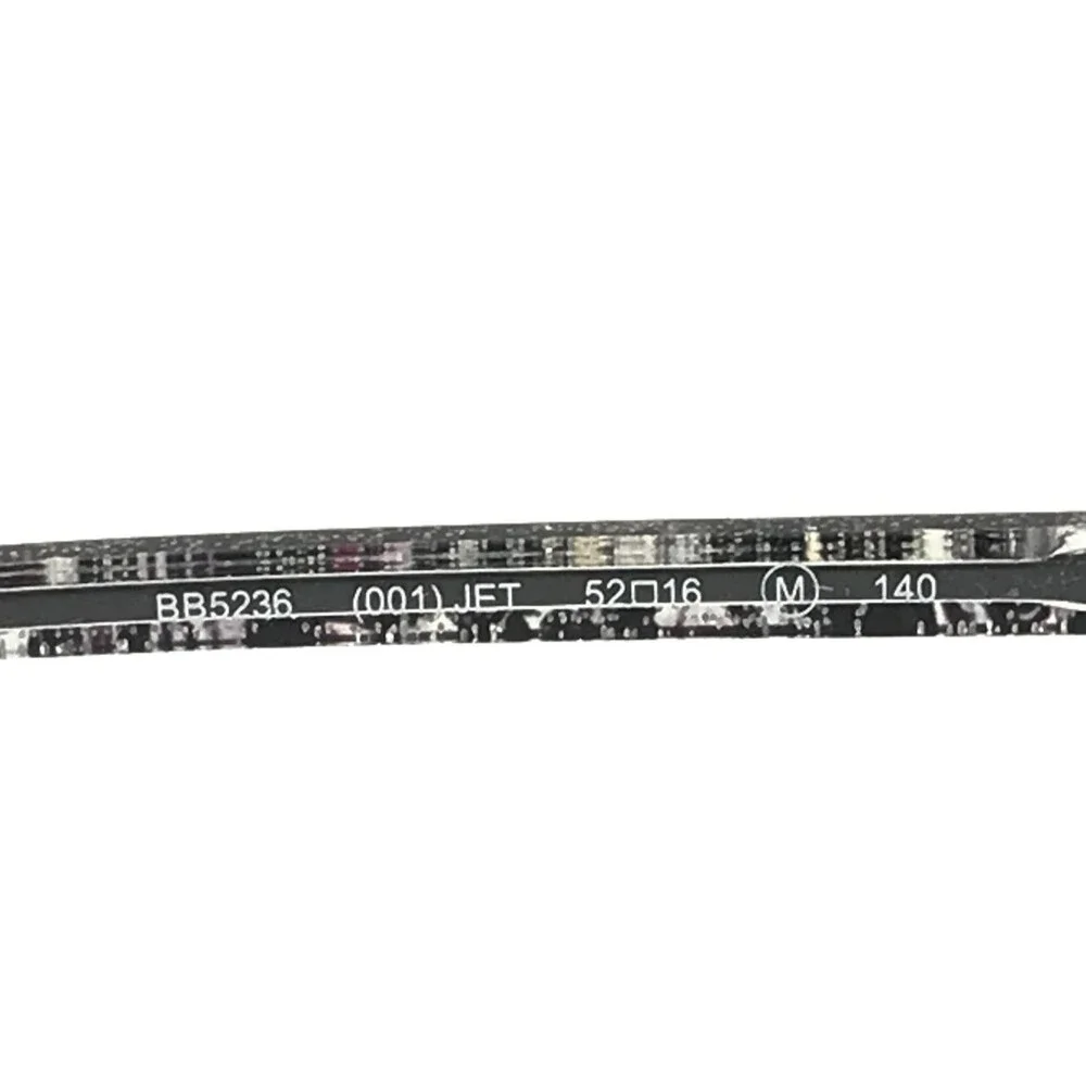 Bebe Eyeglasses Frames BB5236 001 JET Black Cat Eye Half Rim 52-16-140